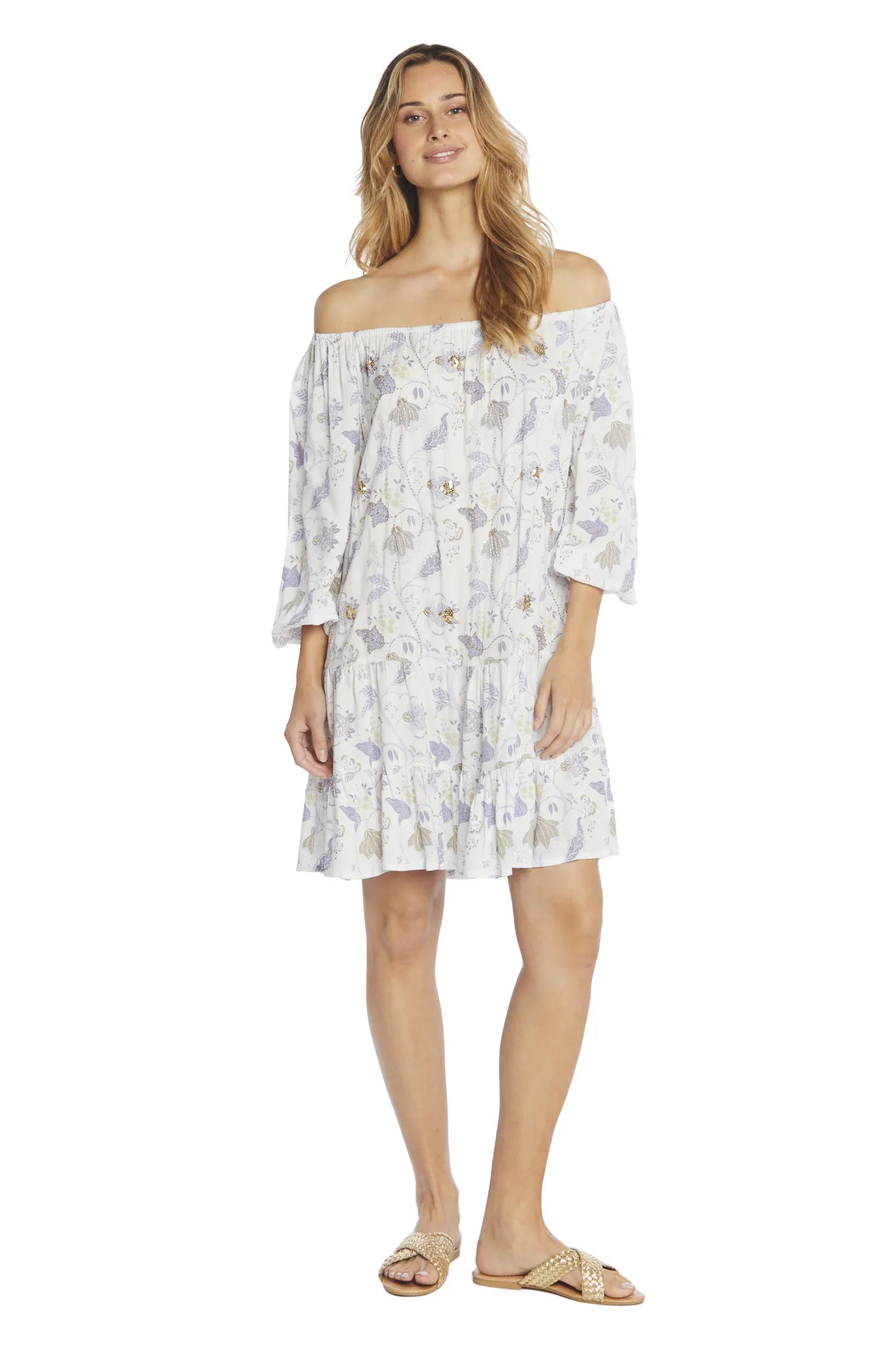 Flower Maria Short Dress