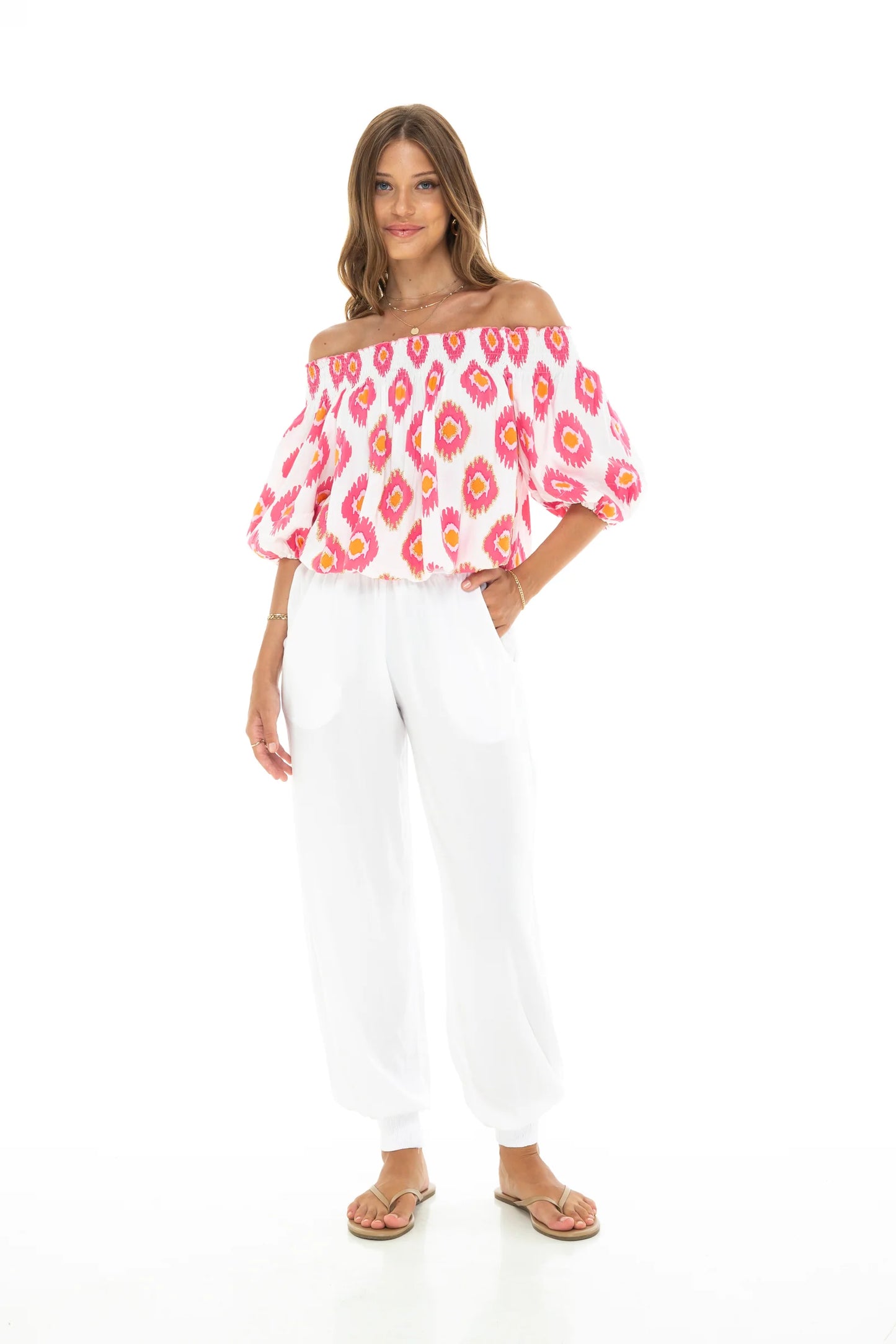 IKAT DYE Aloha Top