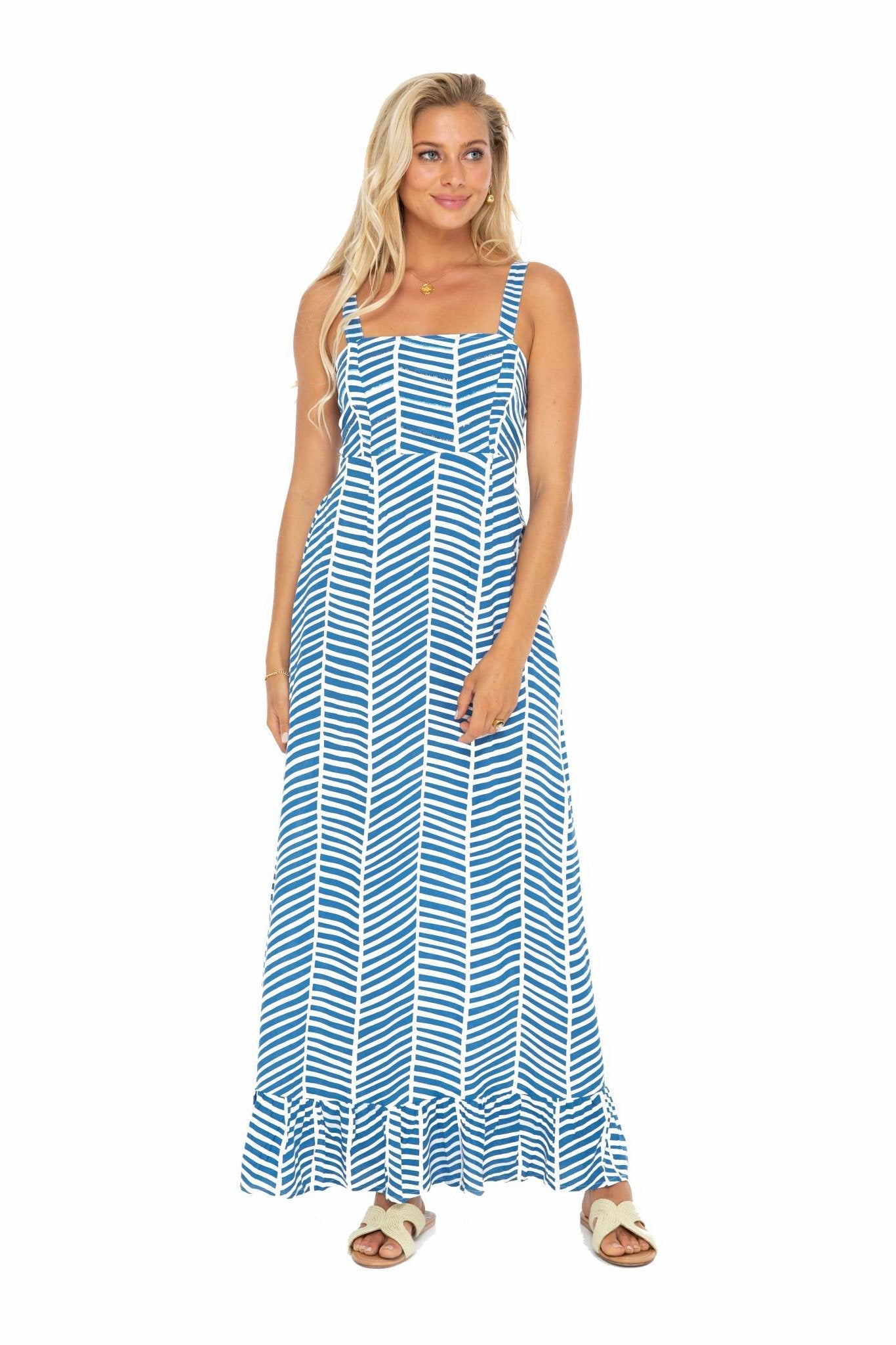 Retro Sicily Long Dress