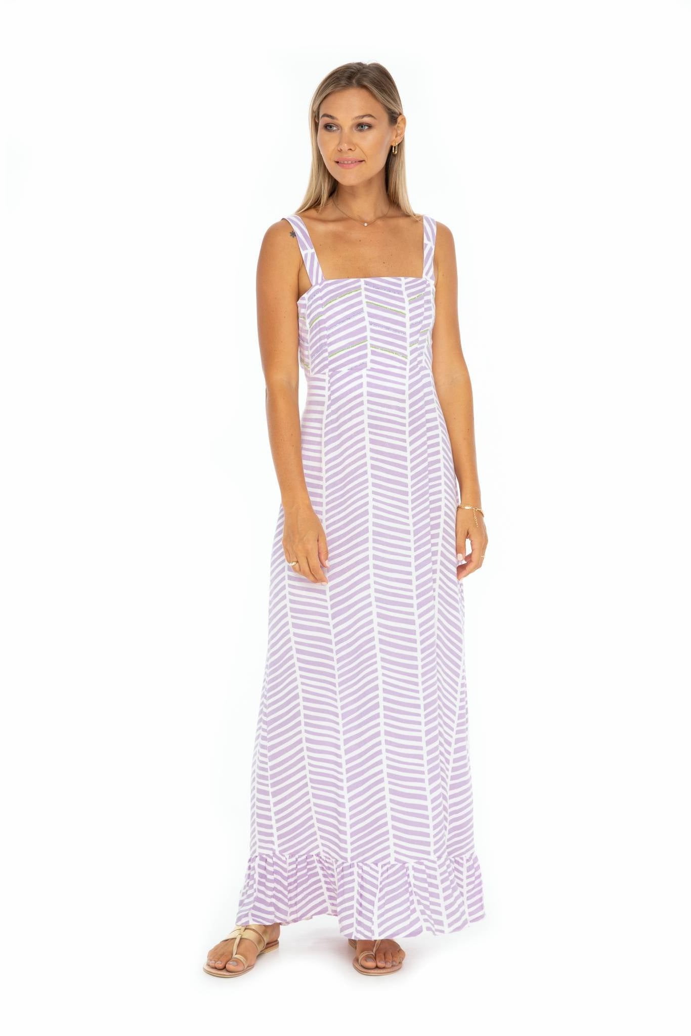 Retro Sicily Long Dress