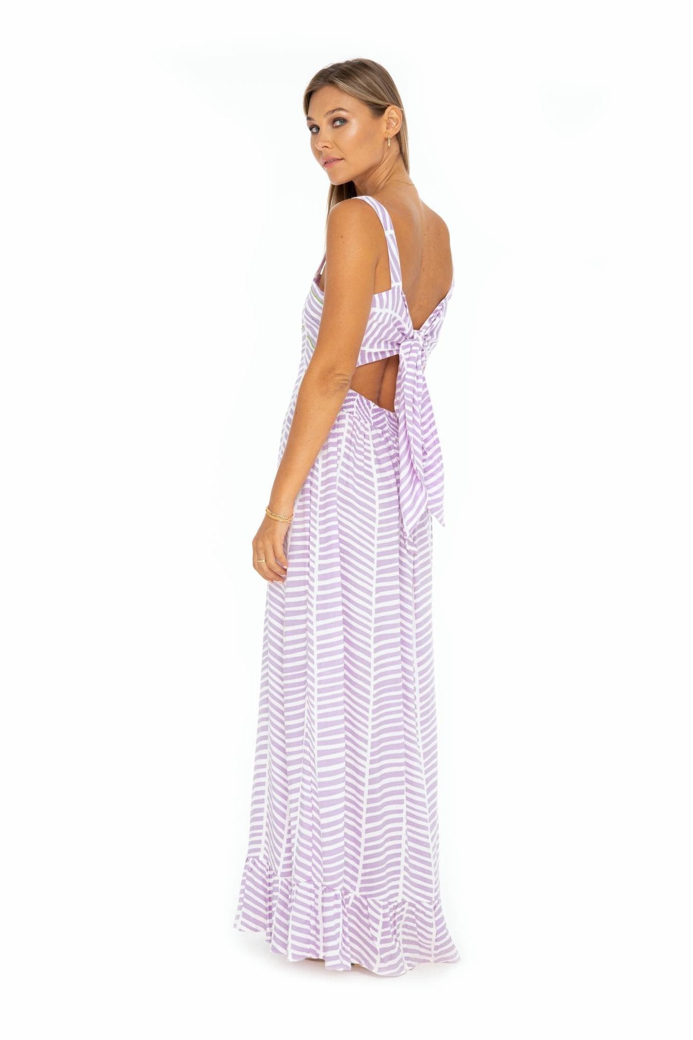 Retro Sicily Long Dress