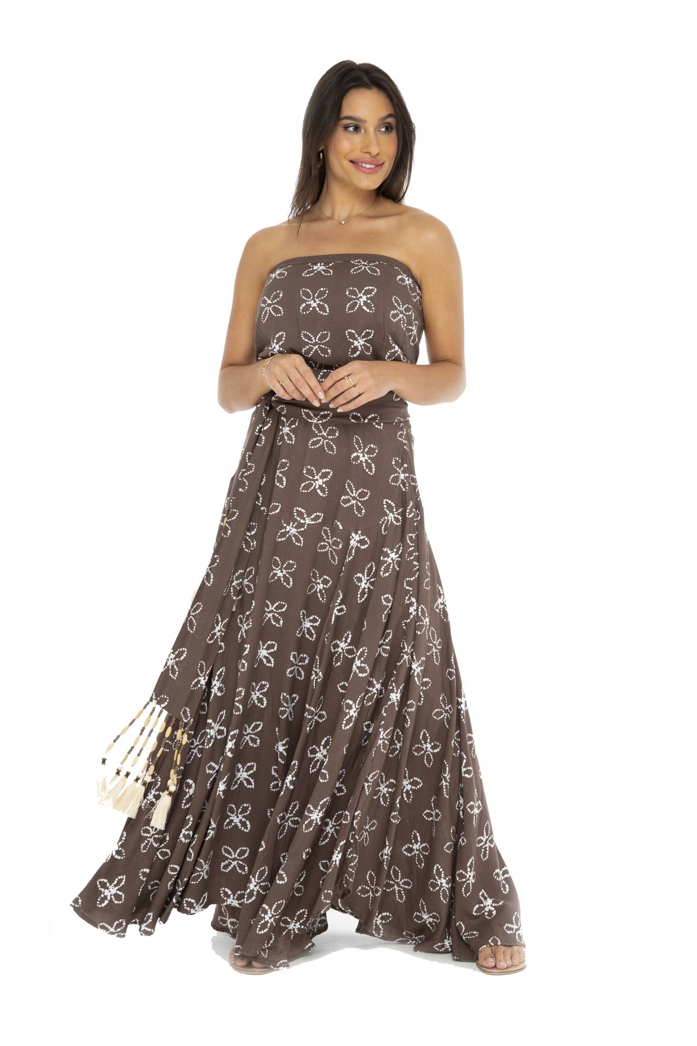 Shibori Tube Long Dress