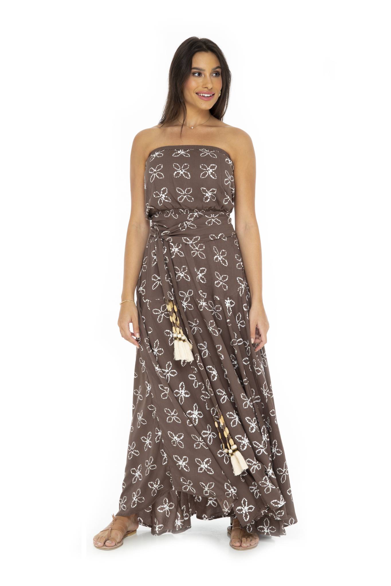 Shibori Tube Long Dress