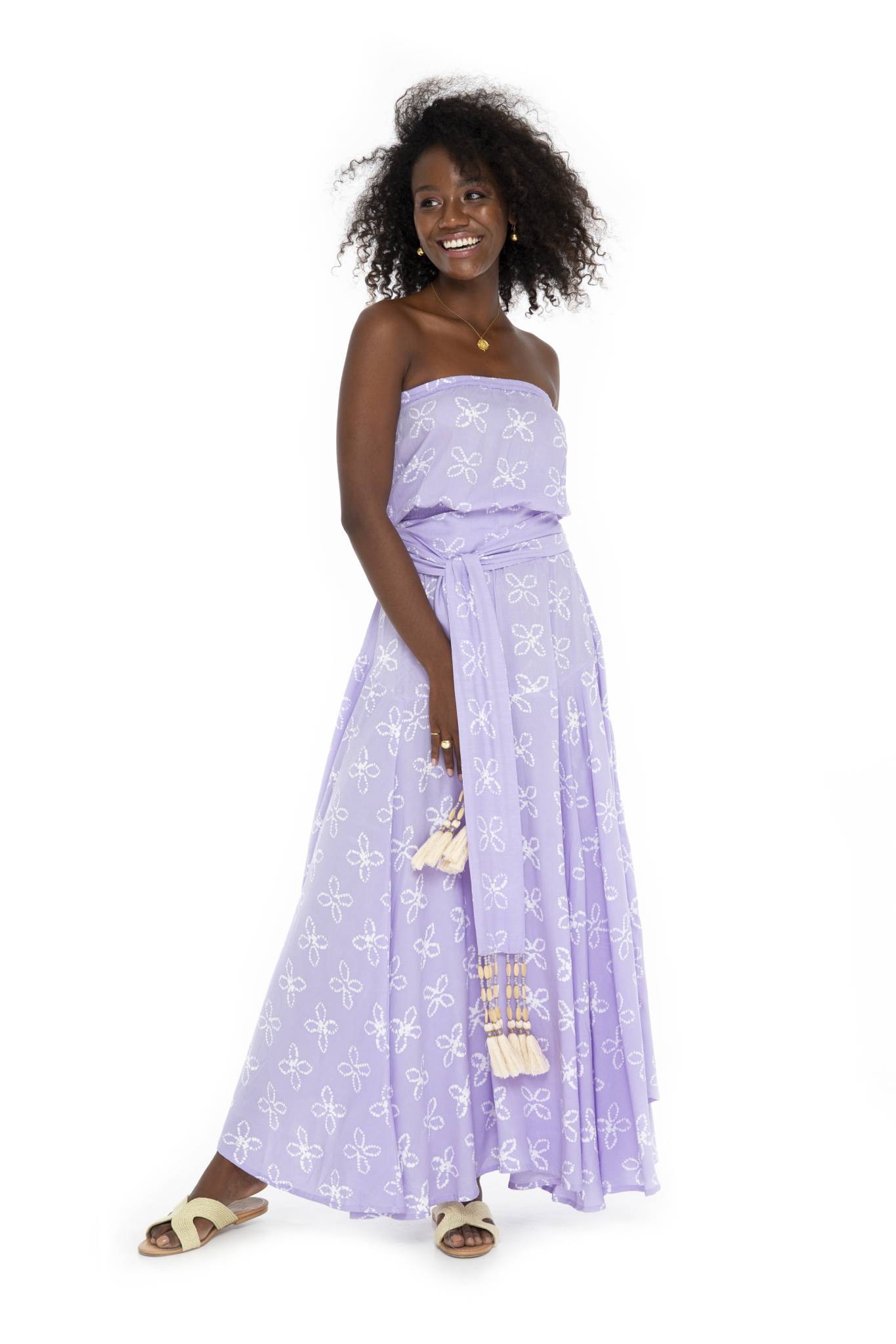 Shibori Tube Long Dress