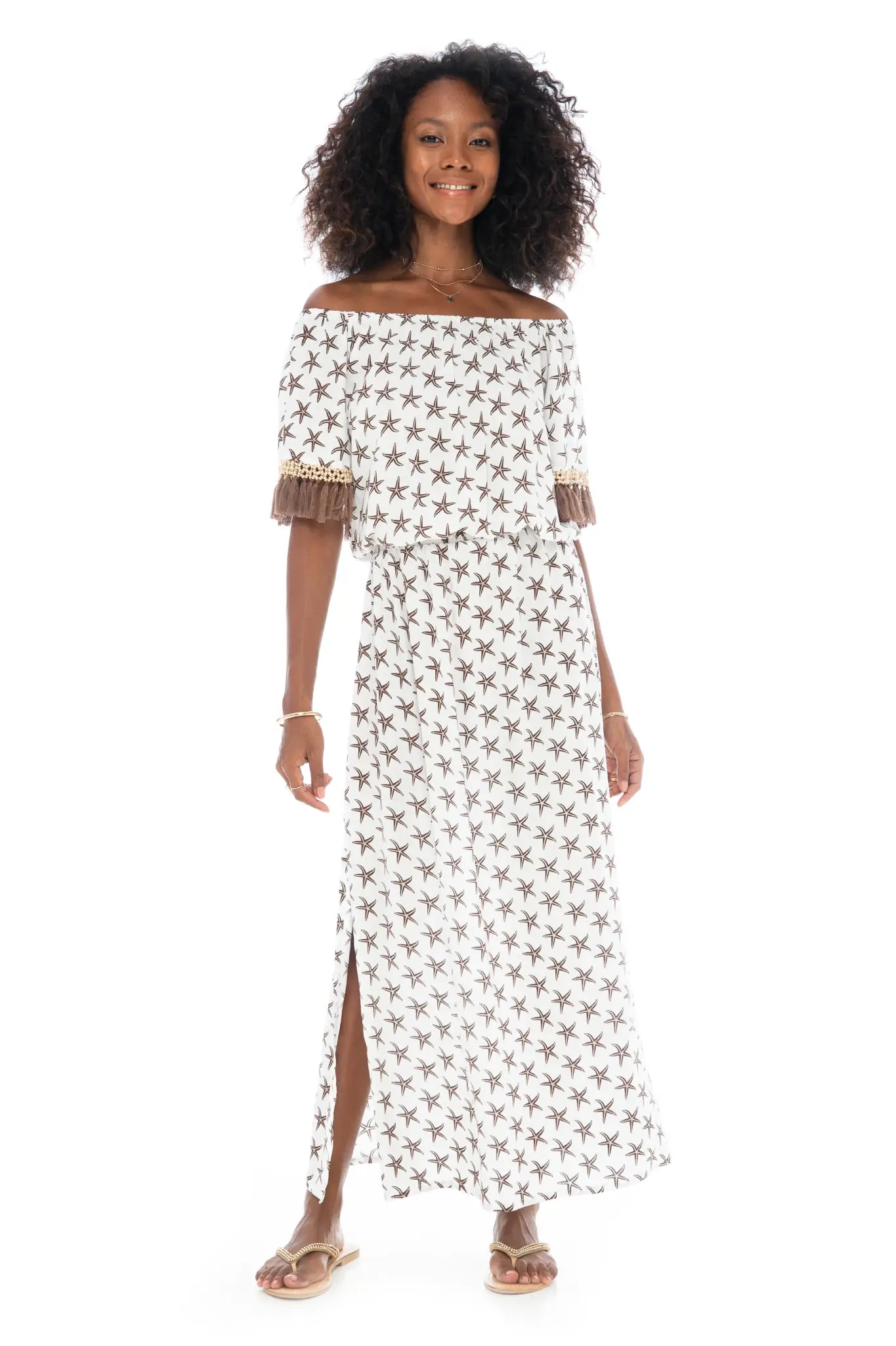 Stella Off Shoulder Long Dress