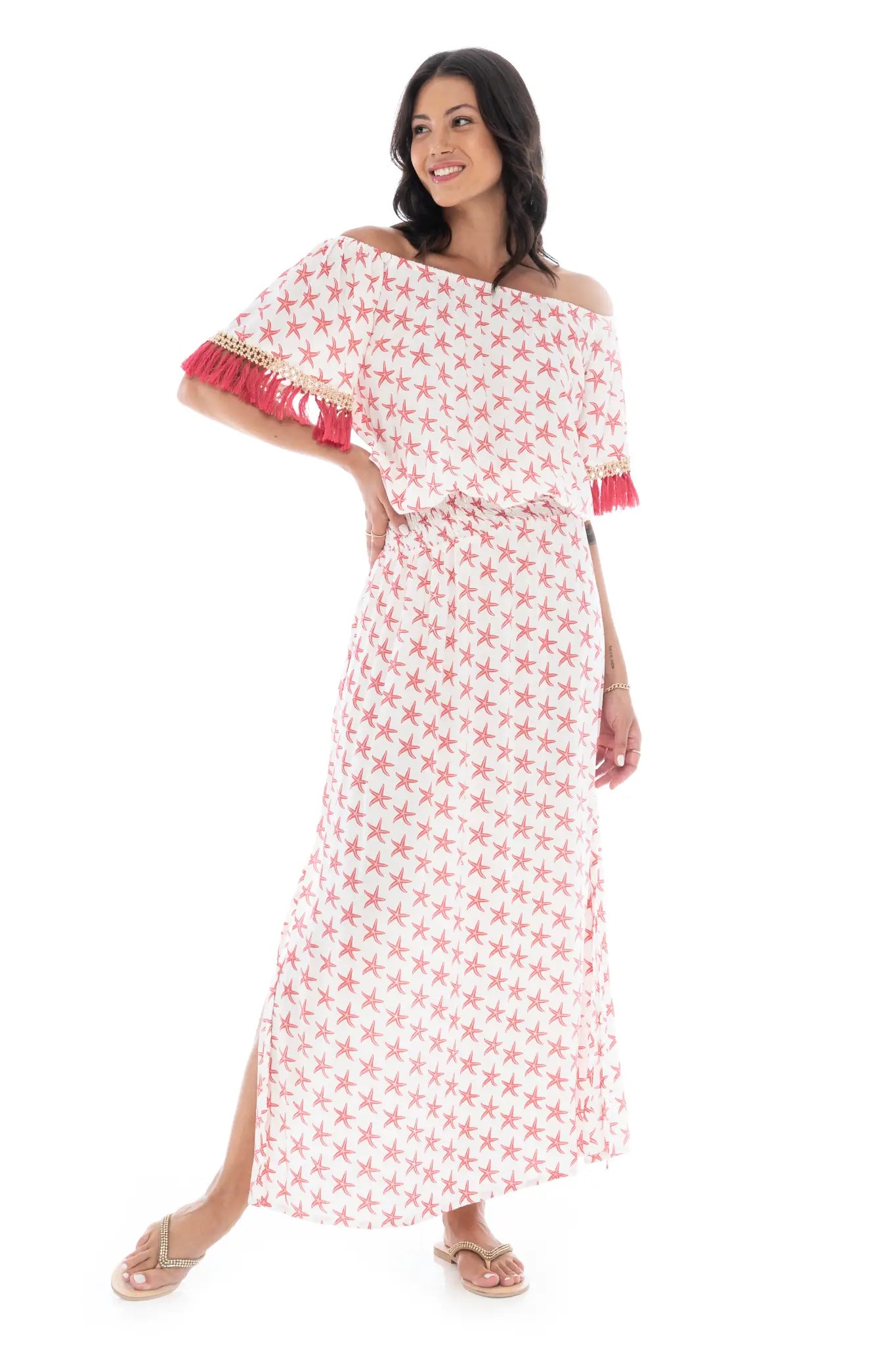 Stella Off Shoulder Long Dress