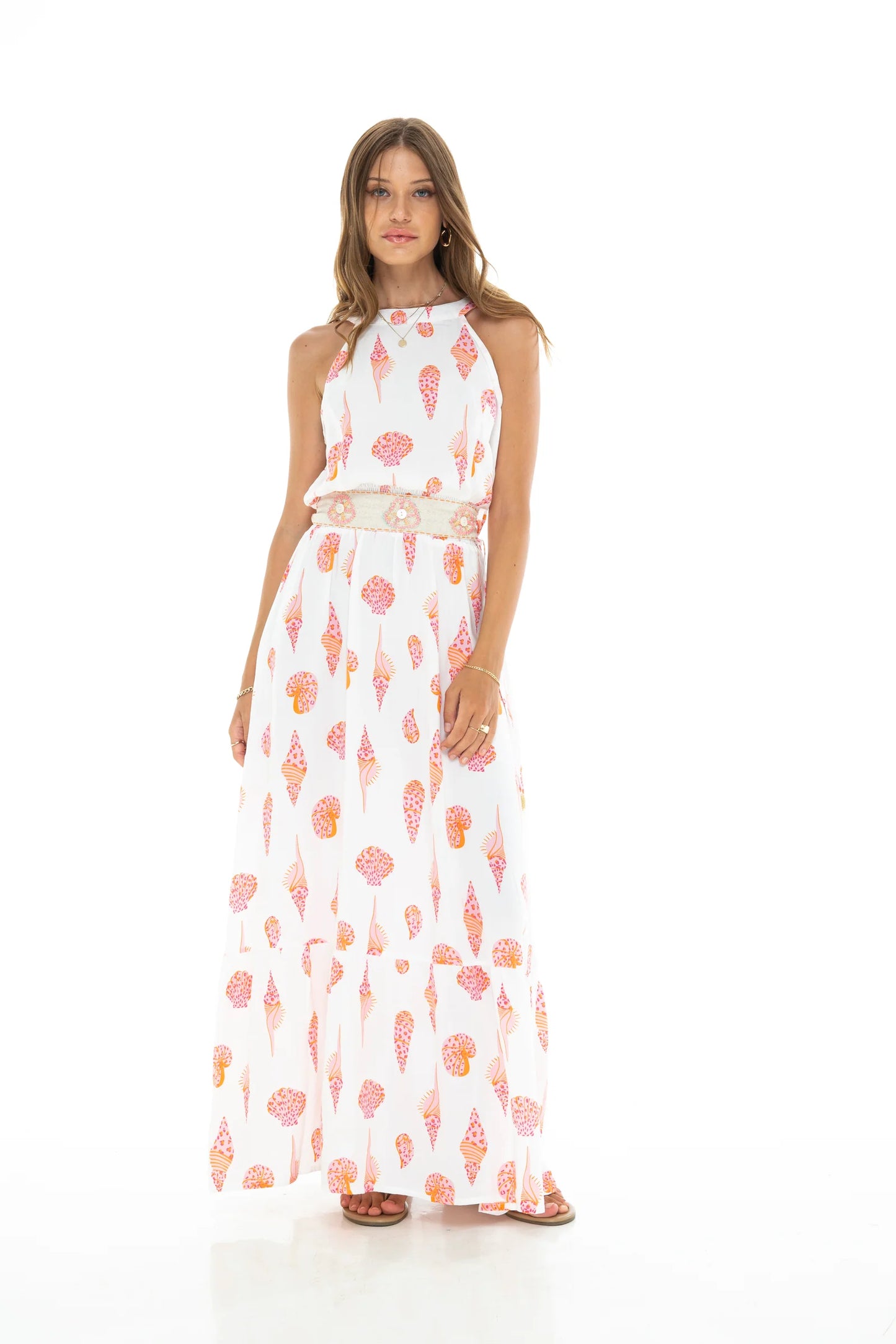 SEASHELLS Singlet Long Dress