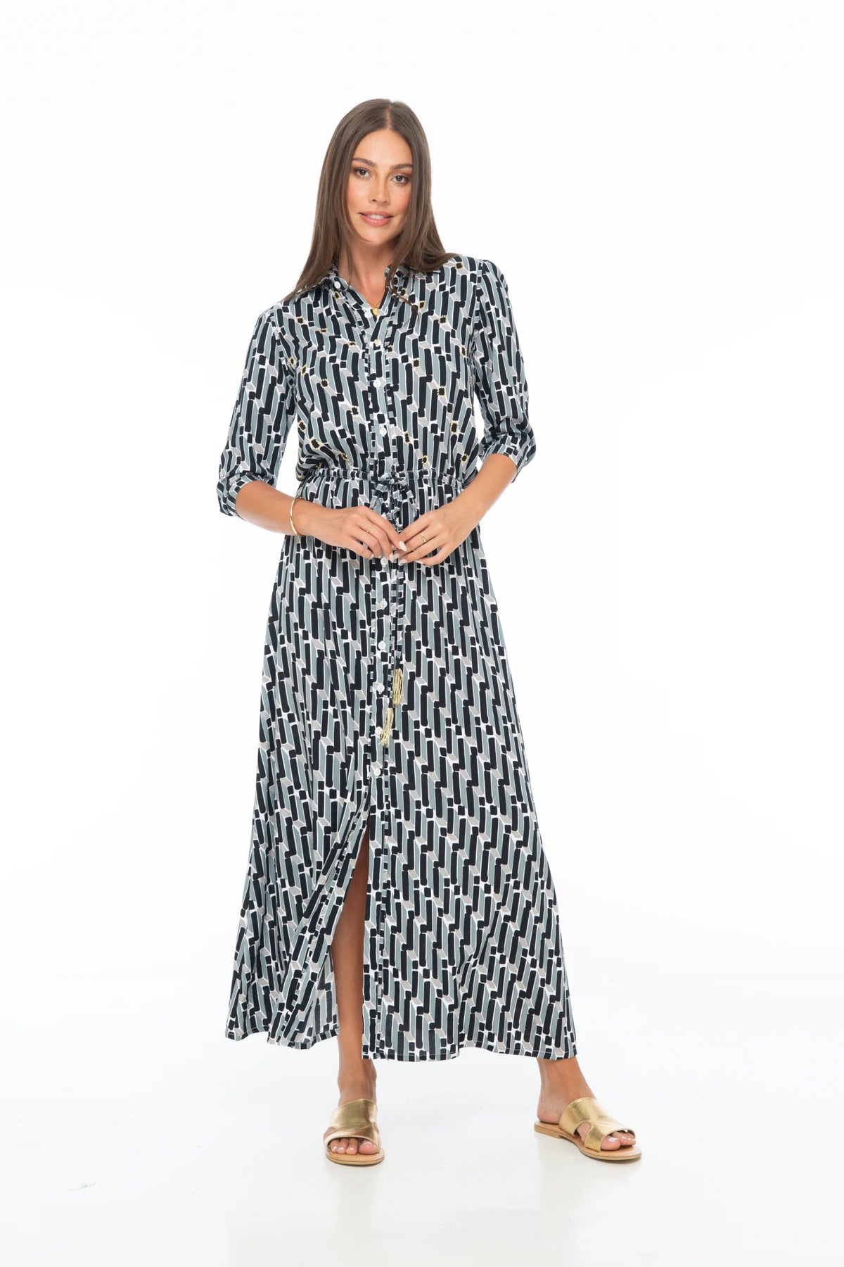 DISCO Long Shirt Dress