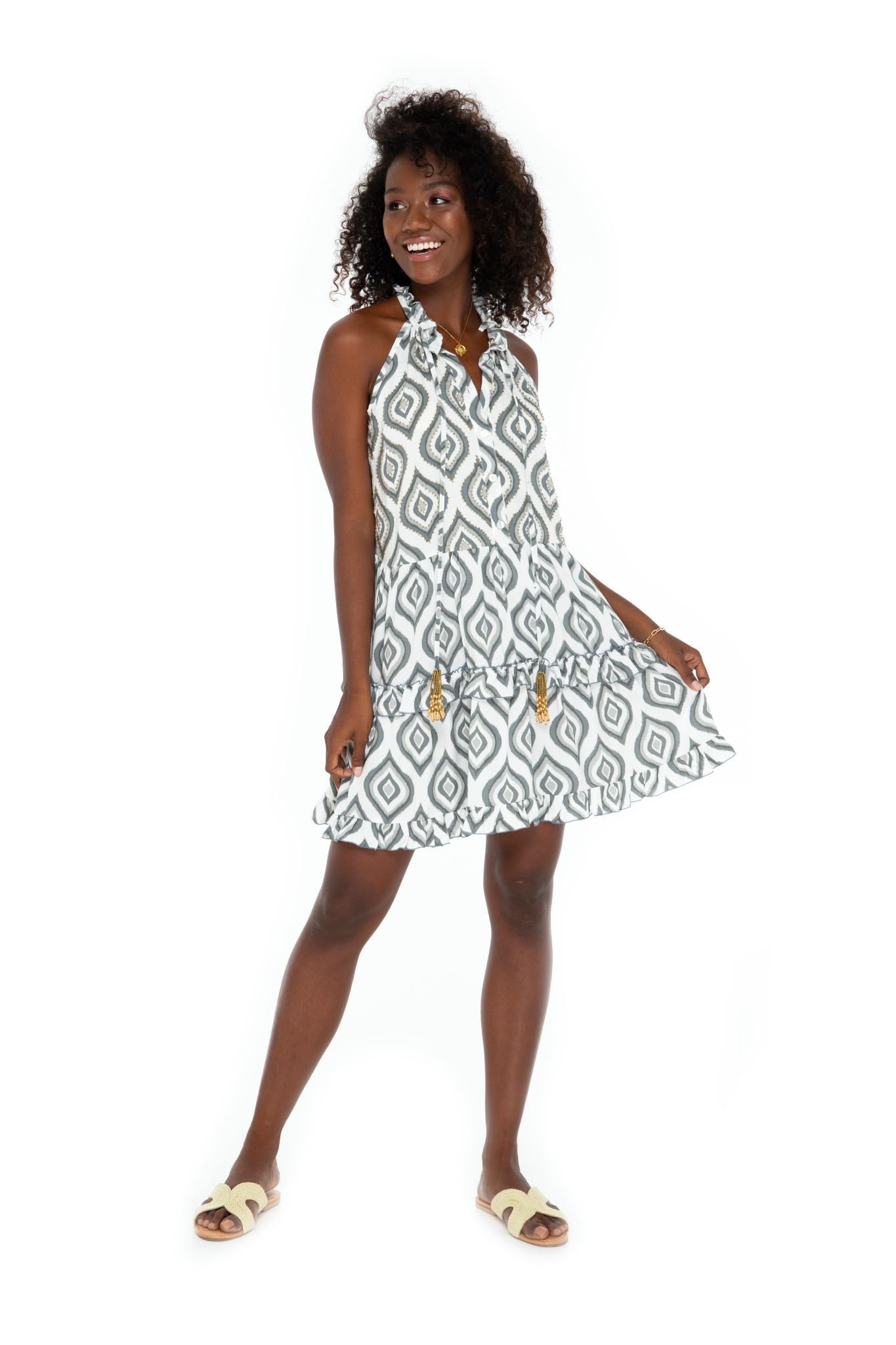 Java Celeste Short Dress