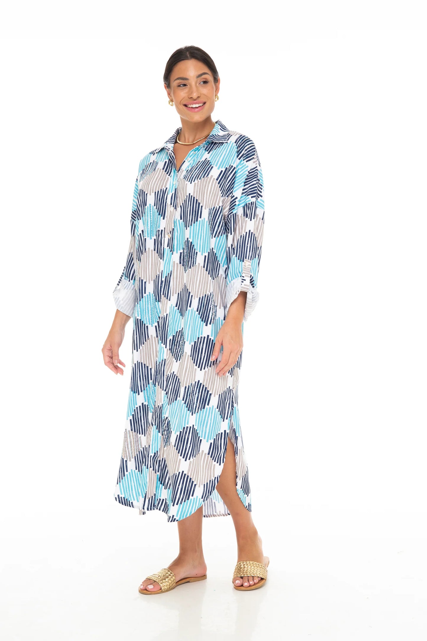 MOSAIC Sorrento Long Shirt Dress