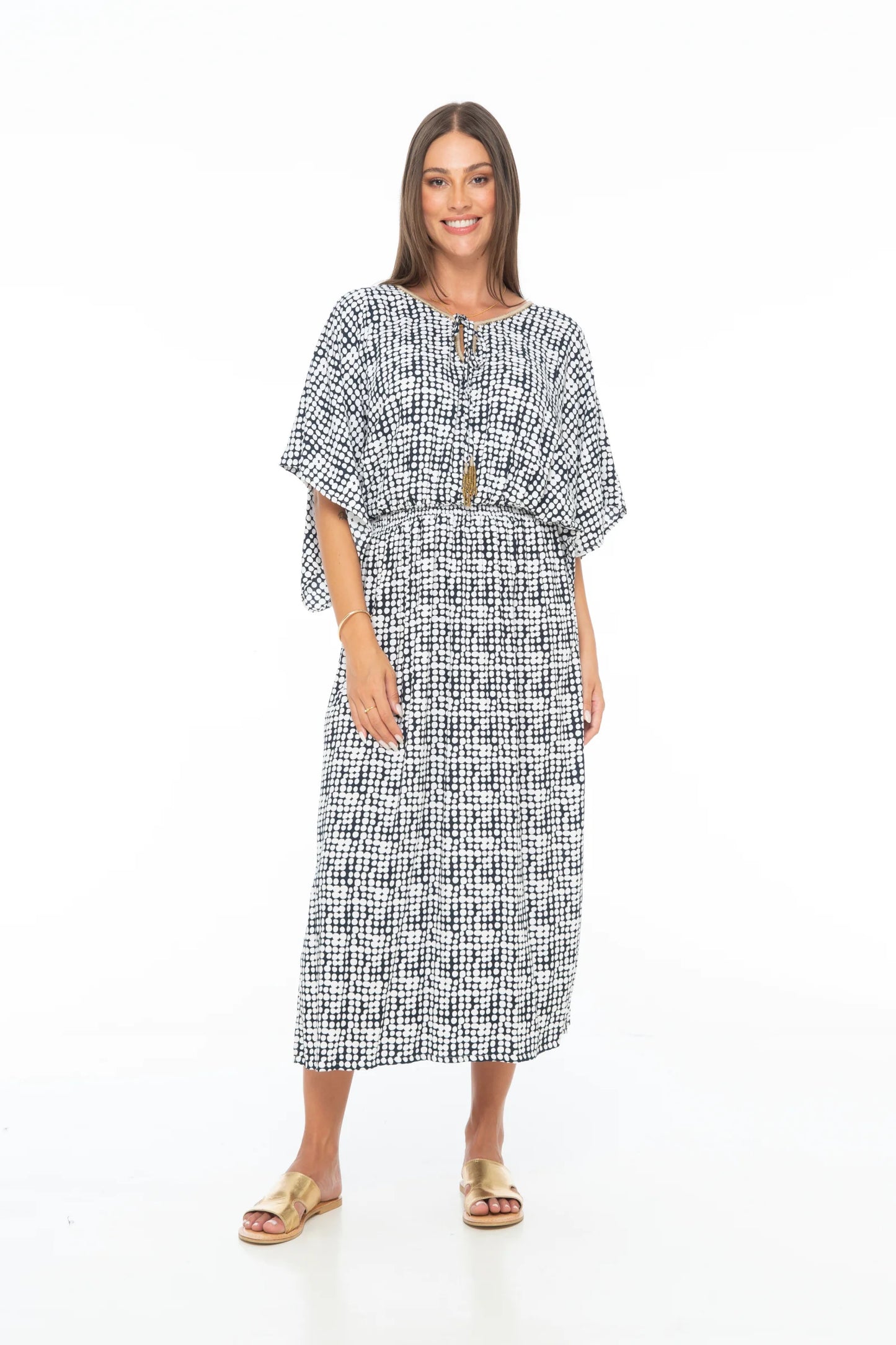 PUNTO Butterfly Long Dress