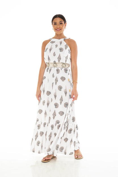 SEASHELLS Singlet Long Dress