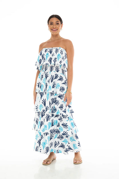 SEAWEED Tier Long Dress